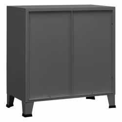 vidaXL Industrial Storage Chest Anthracite 75x40x80 cm Steel Sideboard Cabinet - Additional view 4