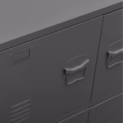 vidaXL Industrial Storage Chest Anthracite 75x40x80 cm Steel Sideboard Cabinet - Additional view 5