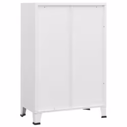 vidaXL Industrial Storage Chest Steel Sideboard Cabinet Multi Colours/Sizes - white