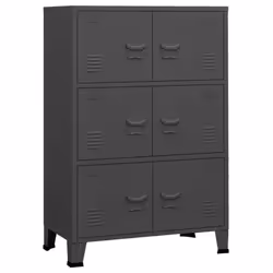 vidaXL Industrial Storage Chest Steel Sideboard Cabinet Multi Colours/Sizes - anthracite