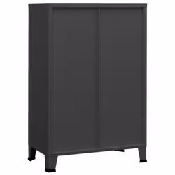 vidaXL Industrial Storage Chest Steel Sideboard Cabinet Multi Colours/Sizes - anthracite