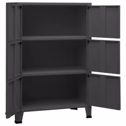 vidaXL Industrial Storage Chest Steel Sideboard Cabinet Multi Colours/Sizes - anthracite - Additional view 9