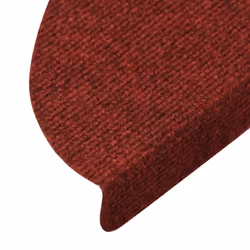 vidaXL Stair Mats Carpet Stair Tread Stair Step Rug Self-adhesive 15 pcs Red - Additional view 6