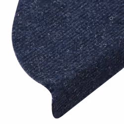 vidaXL Stair Mats Carpet Stair Tread Stair Step Rug Self-adhesive 15 pcs Blue - Additional view 6