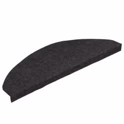 vidaXL Stair Mats Carpet Stair Tread Stair Step Rug Self-adhesive 15 pcs Black