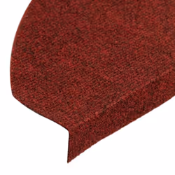 vidaXL Stair Mats Carpet Stair Tread Stair Step Rug Self-adhesive 15 pcs Red - Additional view 6