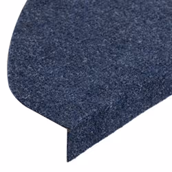 vidaXL Stair Mats Carpet Stair Tread Stair Step Rug Self-adhesive 15 pcs Blue - Additional view 5