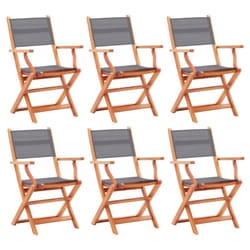 VidaXL 3086964 outdoor chair Terrace Eucalyptus Grey