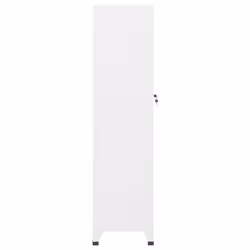 vidaXL Locker Cabinet White 45 cm Steel Storage Home Office Cabinet Furniture - Additional view 4