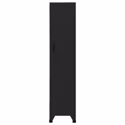 vidaXL Locker Cabinet Black 45 cm Steel Storage Home Office Cabinet Furniture - Additional view 5