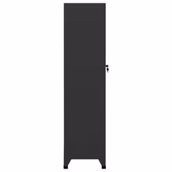 vidaXL Locker Cabinet Anthracite 45 cm Steel Storage Office Cabinet Furniture
