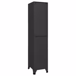 vidaXL Locker Cabinet Anthracite 45 cm Steel Storage Office Cabinet Furniture - Additional view 5