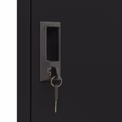 vidaXL Locker Cabinet Black 45 cm Steel Storage Home Office Cabinet Furniture - Additional view 8