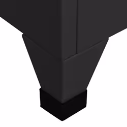 vidaXL Locker Cabinet Black 45 cm Steel Storage Home Office Cabinet Furniture - Additional view 8