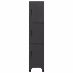 vidaXL Locker Cabinet Anthracite 45 cm Steel Storage Office Cabinet Furniture - Additional view 5