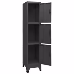 vidaXL Locker Cabinet Anthracite 45 cm Steel Storage Office Cabinet Furniture - Additional view 7