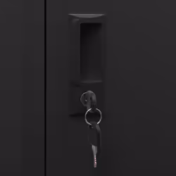 vidaXL Locker Cabinet Black 45 cm Steel Storage Home Office Cabinet Furniture - Additional view 7