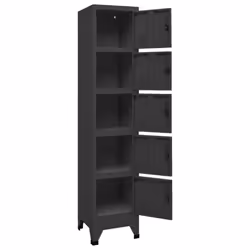 vidaXL Locker Cabinet Anthracite 40 cm Steel Storage Office Cabinet Furniture - Additional view 9
