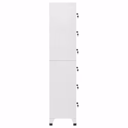 vidaXL Locker Cabinet Light Grey 40 cm Steel Storage Office Cabinet Furniture