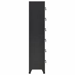 vidaXL Locker Cabinet Anthracite 40 cm Steel Storage Office Cabinet Furniture