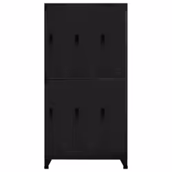 vidaXL Locker Cabinet Black Steel Office Storage Locker Cabinet Furniture - Additional view 4