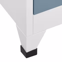 vidaXL Locker Cabinet Light Grey and Dark Grey Steel Office Storage Locker