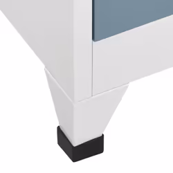 vidaXL Locker Cabinet Light Grey and Dark Grey Steel Office Storage Locker - Additional view 8