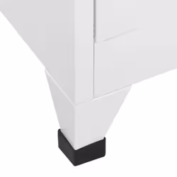 vidaXL Locker Cabinet White Steel Office Indoor Storage Filing Cabinet Locker - Additional view 7