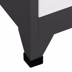 vidaXL Locker Cabinet Anthracite and White Steel Office Storage Cabinet Locker - Additional view 8