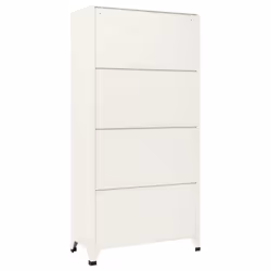 vidaXL Locker Cabinet Grey and Blue Steel Office Storage Locker Furniture