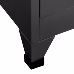 vidaXL Locker Cabinet Anthracite Steel Office Storage Filing Cabinet Locker - Additional view 4