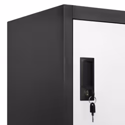 vidaXL Locker Cabinet Anthracite and White Steel Office Storage Cabinet Locker - Additional view 7