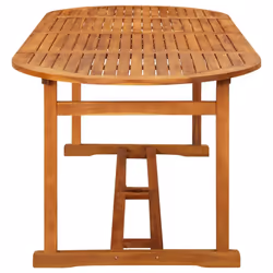 vidaXL Garden Dining Set 9 Piece Outdoor Table and Chair Solid Wood Acacia - Additional view 9