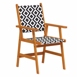 vidaXL Solid Wood Acacia Garden Dining Set Furniture Multi Sizes 3/5/7/9 Piece - 140 cm table length/7 - Additional view 4