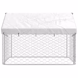 vidaXL Outdoor Dog Kennel with Roof Patio Enclosure Dog Cage Dog House Crate - 200 x 200 x 150 cm - Additional view 5