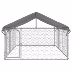 vidaXL Outdoor Dog Kennel with Roof Patio Enclosure Dog Cage Dog House Crate - 400 x 200 x 150 cm - Additional view 2