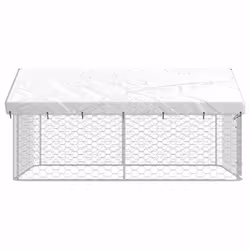 vidaXL Outdoor Dog Kennel with Roof Patio Enclosure Dog Cage Dog House Crate - 300 x 300 x 150 cm - Additional view 4