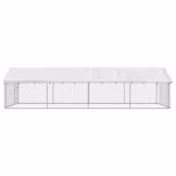 vidaXL Outdoor Dog Kennel with Roof Patio Enclosure Dog Cage Dog House Crate - 600 x 300 x 150 cm - Additional view 4