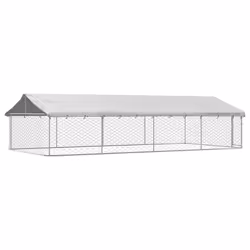 vidaXL Outdoor Dog Kennel with Roof Patio Enclosure Dog Cage Dog House Crate - 600 x 300 x 150 cm - Additional view 5