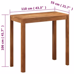 VidaXL 337835 kitchen/dining table - Additional view 8
