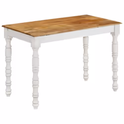 vidaXL Solid Wood Mango Dining Table Writing Dinette Desk Wooden Furniture