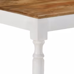 vidaXL Solid Wood Mango Dining Table Writing Dinette Desk Wooden Furniture - Additional view 5