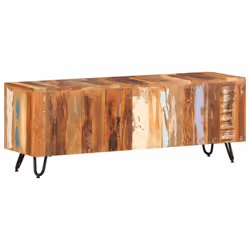 vidaXL TV Cabinet Solid Wood Reclaimed TV Shelf HiFi Stand Wooden Cabinet - Additional view 7