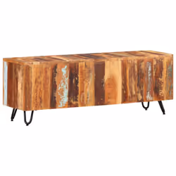 vidaXL TV Cabinet Solid Wood Reclaimed TV Shelf HiFi Stand Wooden Cabinet - Additional view 8