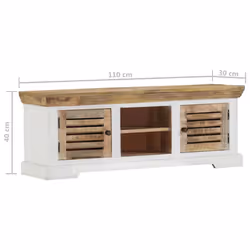 vidaXL Solid Wood Mango TV Cabinet Bedroom Monitor Riser Sideboard TV Stand - Additional view 8