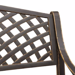 vidaXL Garden Bench 102 cm Cast Aluminium Bronze - Additional view 5