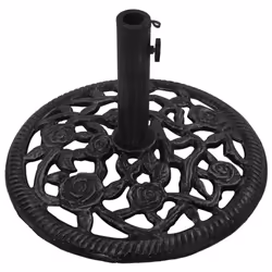 vidaXL Umbrella Base Outdoor Parasol Stand Garden Umbrella Holder Cast Iron - black, 48 x 48 x 33 cm - Additional view 2