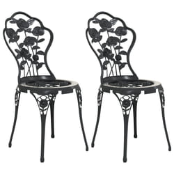VidaXL 317750 outdoor chair Terrace Cast aluminium, Cast iron Black