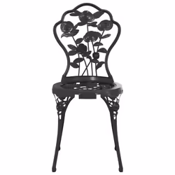 VidaXL 317750 outdoor chair Terrace Cast aluminium, Cast iron Black - Additional view 4