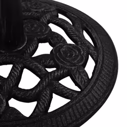 vidaXL Umbrella Base Outdoor Parasol Stand Garden Umbrella Holder Cast Iron - black, 40 x 40 x 32 cm - Additional view 5
